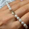 14K Yellow Gold Clasp Fresh Water Pearl Bracelet 7 Inch