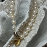 14K Yellow Gold Clasp Fresh Water Pearl Bracelet 7 Inch