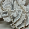 14K White Gold Clasp Fresh Water Pearl Necklace 18 Inch