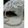 14K WHITE GOLD CLASP FRESH WATER PEARL NECKLACE 18 Inch