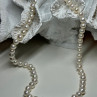 14K White Gold Clasp Fresh Water Pearl Necklace 18 Inch