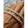 14K WHITE GOLD CLASP FRESH WATER PEARL NECKLACE 18 Inch