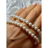 14K WHITE GOLD CLASP FRESH WATER PEARL NECKLACE 18 Inch