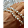 14K WHITE GOLD CLASP FRESH WATER PEARL NECKLACE 18 Inch