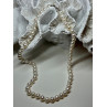 14K WHITE GOLD CLASP FRESH WATER PEARL NECKLACE 18 Inch