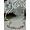 14K WHITE GOLD CLASP FRESH WATER PEARL NECKLACE 18 Inch