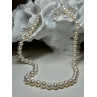 14K WHITE GOLD CLASP FRESH WATER PEARL NECKLACE 18 Inch
