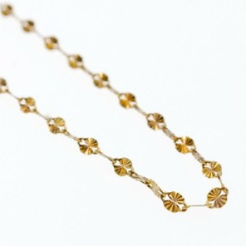 925 Sterling Silver Gold Plated Necklace Italy