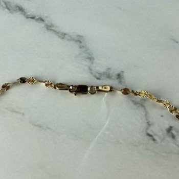 925 Sterling Silver Gold Plated Necklace Italy