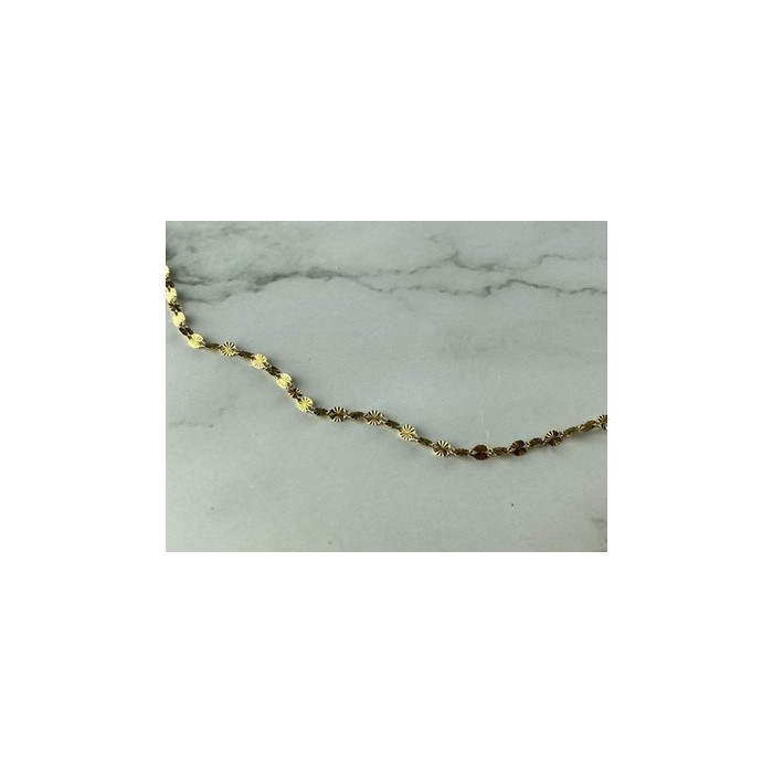 925 Sterling Silver Gold Plated Necklace Italy