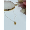 14K Yellow Gold Heliodor Heart Chain With Pendant