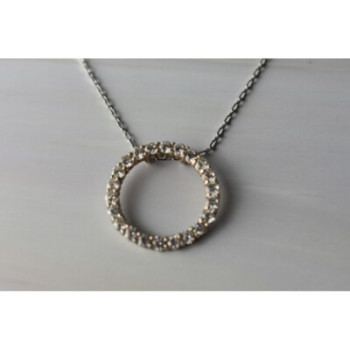 925 Sterling Silver CZ Chain With Pendant