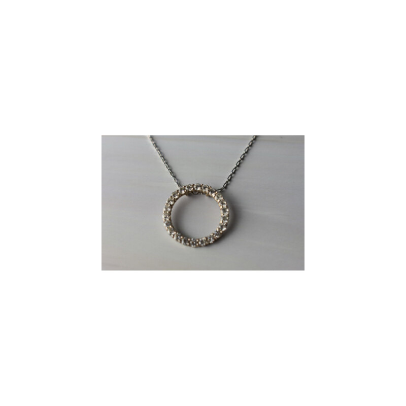 925 Sterling Silver CZ Chain With Pendant