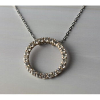 925 Sterling Silver CZ Chain With Pendant