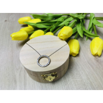 925 Sterling Silver CZ Chain With Pendant