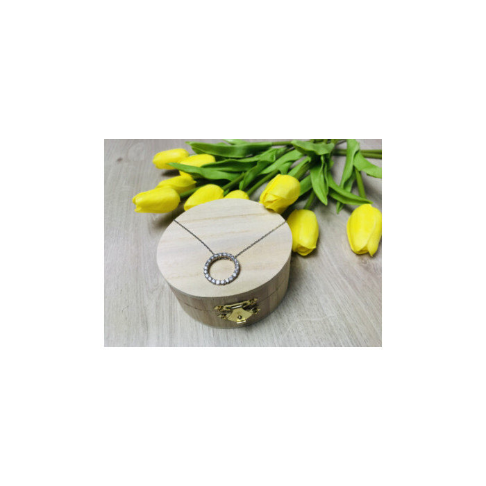 925 Sterling Silver CZ Chain With Pendant