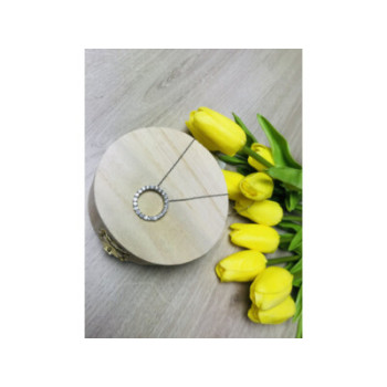 925 Sterling Silver CZ Chain With Pendant