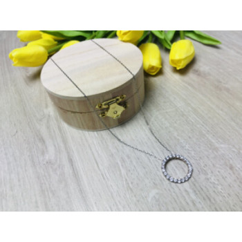 925 Sterling Silver CZ Chain With Pendant