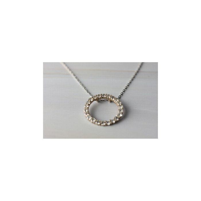 925 Sterling Silver CZ Chain With Pendant