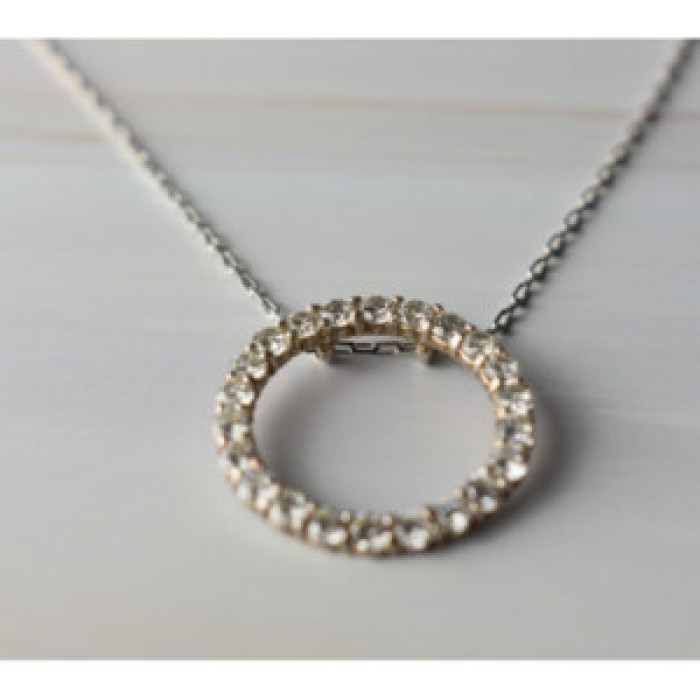 925 Sterling Silver CZ Chain With Pendant