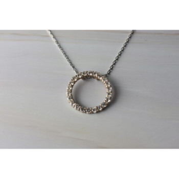 925 Sterling Silver CZ Chain With Pendant
