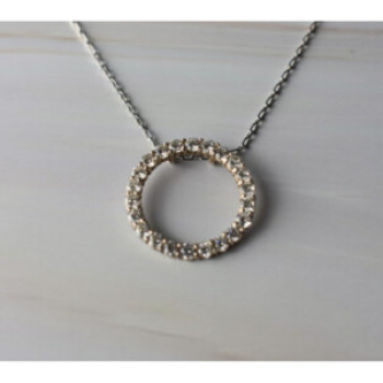925 Sterling Silver CZ Chain With Pendant