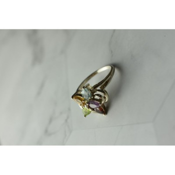 925 Sterling Silver Multi Gemstones 
