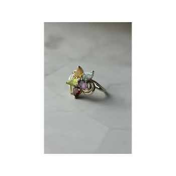 925 Sterling Silver Multi Gemstones 
