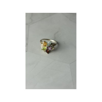 925 Sterling Silver Multi Gemstones 