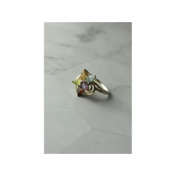 925 Sterling Silver Multi Gemstones 