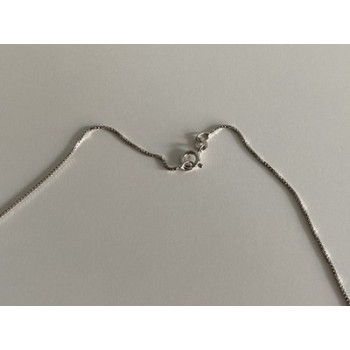 925 Sterling Silver CZ Chain with Pendant Italy