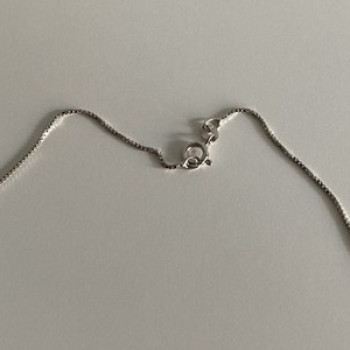 925 Sterling Silver CZ Chain With Pendant Italy