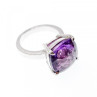 925 Sterling Silver Tourmaline Ring Size 8.5