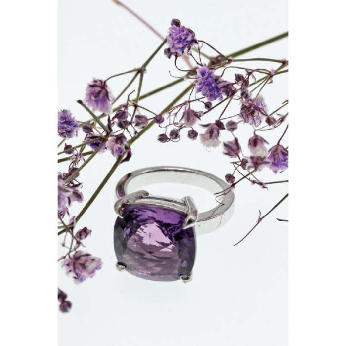 925 Sterling Silver Tourmaline Ring Size 8.5