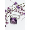 925 Sterling Silver Tourmaline Ring Size 8.5