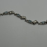 925 Sterling Silver Topaz Dolphin Bracelet