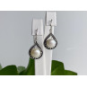 Vintage 925 Sterling Silver Pearls Earrings