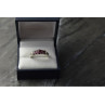 925 Sterling Silver Rubellite Ring Size 10