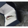 925 Sterling Silver Rubellite Ring Size 10