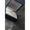 925 Sterling Silver Rubellite Ring Size 10