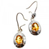 925 Sterling Silver Yellow Tourmaline Earrings