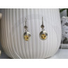925 Sterling Silver Yellow Tourmaline Earrings