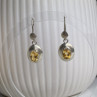 925 Sterling Silver Yellow Tourmaline Earrings