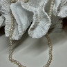 14K Yellow Gold Claps Fresh Water Pearl Necklace 18 Inch