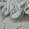14K Yellow Gold Claps Fresh Water Pearl Necklace 18 Inch