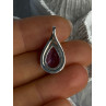Classy 925 Sterling Silver Amethyst Pendant Length 0.90 Inch
