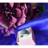 925 Sterling Silver Blue & White CZ Ring Size 6.5