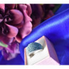 925 Sterling Silver Blue & White CZ Ring Size 6.5