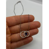 925 STERLING SILVER  SAPPHIRE & BERYL NECKLACE