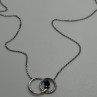 925 Sterling Silver Sapphire & Beryl Necklace